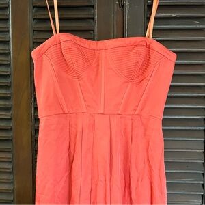BCBG MaxAzria Coral Strapless Corset Open Leg Dress